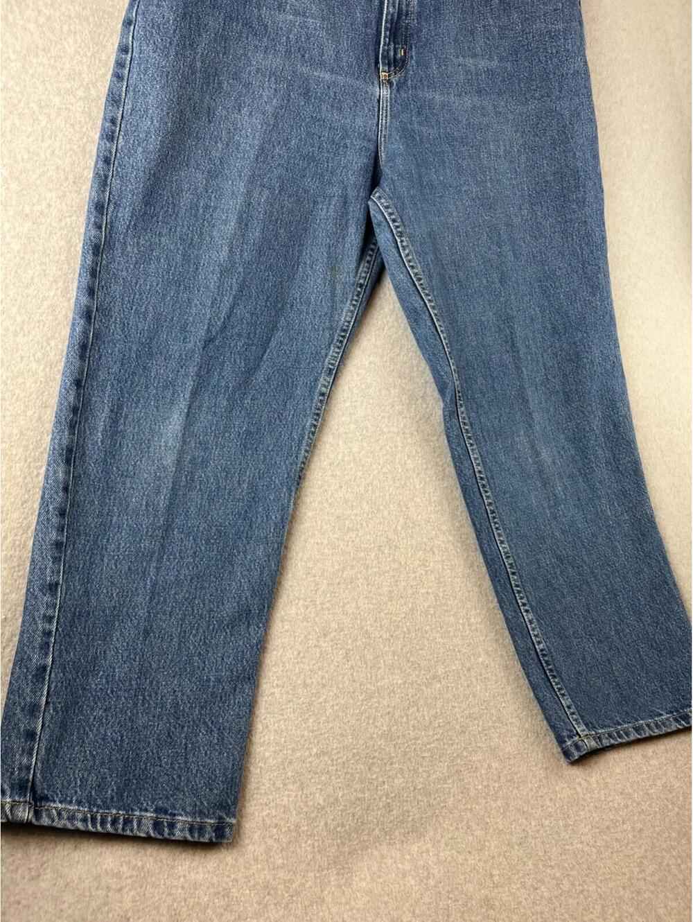 Lands End Denim Jeans Womens Size 18 Straight LegsMedium Wash Cotton - Picture 9 of 10